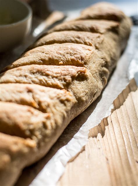 White Whole Wheat French Baguette | Lemons and Basil