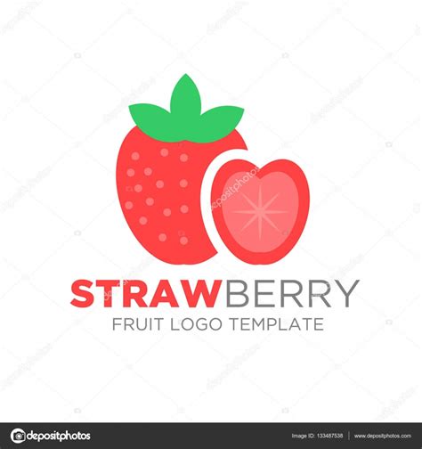 Strawberry logo | Strawberry logo Design — Stock Vector © yugra #133487538