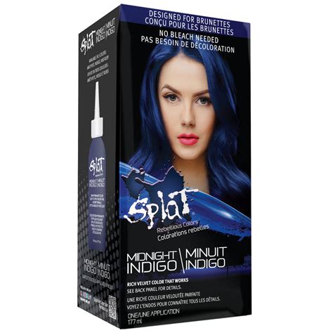 Splat Midnight Semi Permanent Color Kit At Home Hair Dye For Brunettes ...