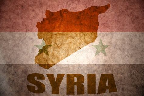 Syria vintage map stock photo. Image of banner, national - 95500338
