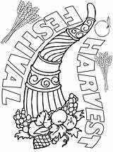 Harvest Festival Coloring Sheets Pages sketch template