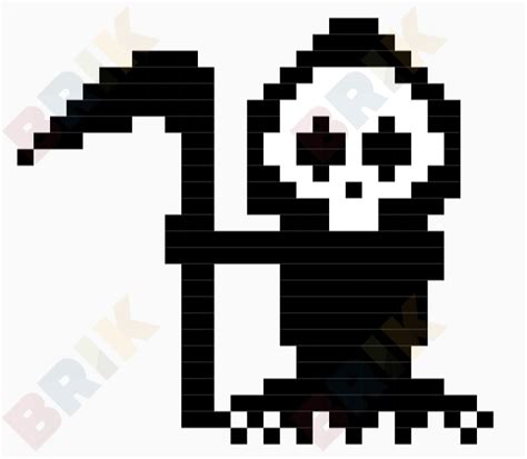 Grim Reaper Pixel Art – BRIK