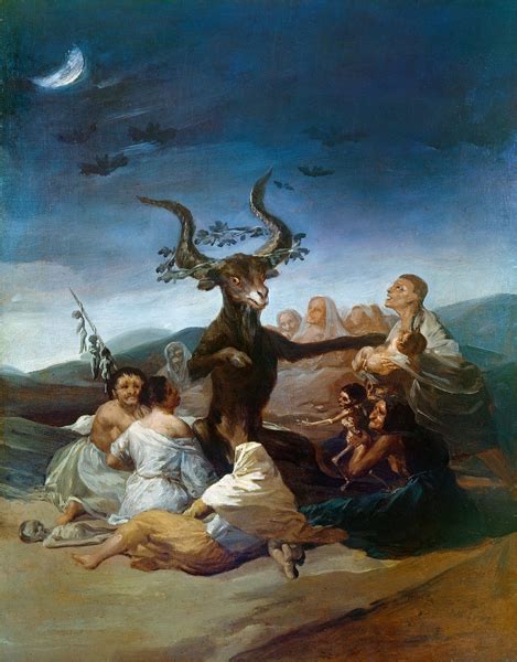 The Witches' Sabbath - Francisco José de Goya as art print or hand painted oil.