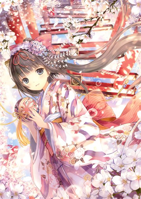 Anime Girls Kimono Wallpapers - Wallpaper Cave