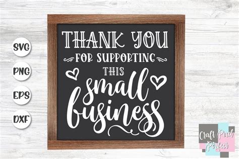 Thank You For Supporting This Small Business, Handmade Svg