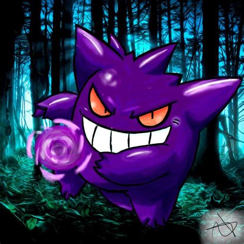 Gengar Evolutions Poster Pokemon Art Gengar Pokemon Gengar Evolution Images