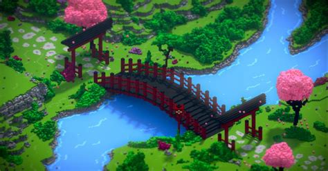 Japanese Bridge | Minecraft japanese house, Minecraft garden, Minecraft bridges