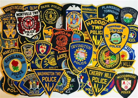 57 New Jersey Police Patches Lot (With images) | Police patches, Police, Patches