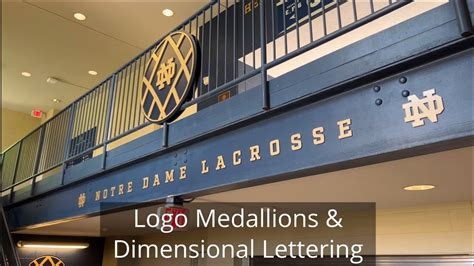 Notre Dame Lacrosse Stadium - Environmental Graphics - YouTube