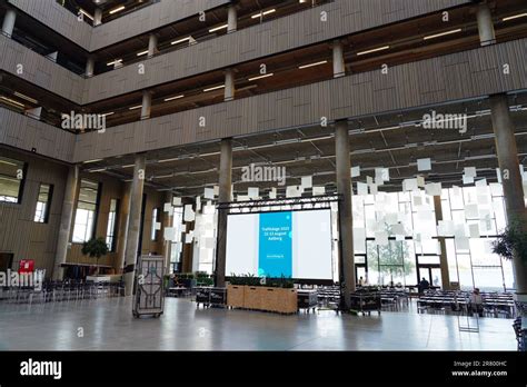 AALBORG, DENMARK -23 AUG 2022- View of the campus of Aalborg University (Aalborg Universitet), a ...