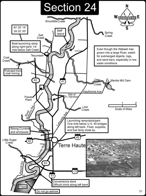 Terre Haute IN Wabash River Map - Terre Haute IN • mappery