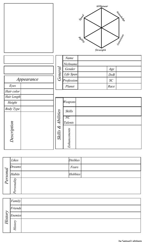 Character profile | writing aids | Character profile, Writing worksheets, Writing