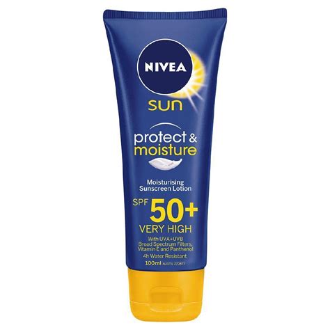 Buy Nivea Sunscreen Protect & Moisturise SPF50+ at Mighty Ape NZ