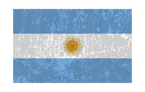 Argentina grunge flag, official colors and proportion. Vector ...