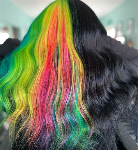 35+ Neon Rainbow Hair Ideas: Vibrant Vibes For Your Hair