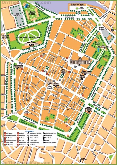 Modena tourist map | Map, Tourist map, Modena