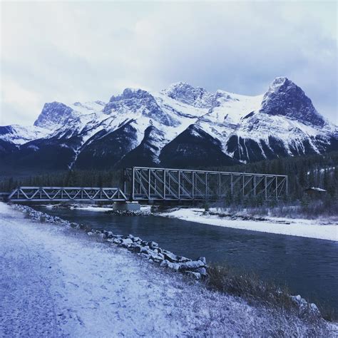 Free Images : landscape, nature, snow, winter, hiking, bridge, mountain range, ice, scenic ...