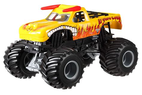 Hot Wheels Monster Jam El Toro Loco Yellow Die-Cast Vehicle, 1:24 Scale - Walmart.com