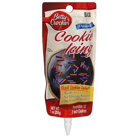 Betty Crocker Black Decorating Cookie Icing, 7 oz, (Pack of, 6 ...