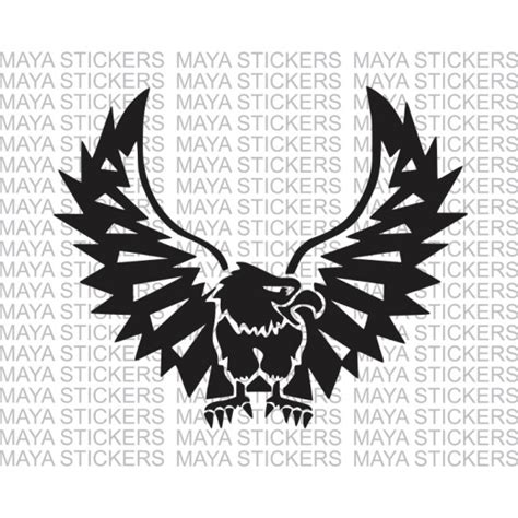 Eagle vinyl sticker in multiple sizes for bikes and car bonnet. Custom colors and sizes