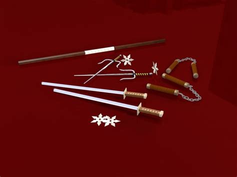 Ninja Weapons | Free 3D models