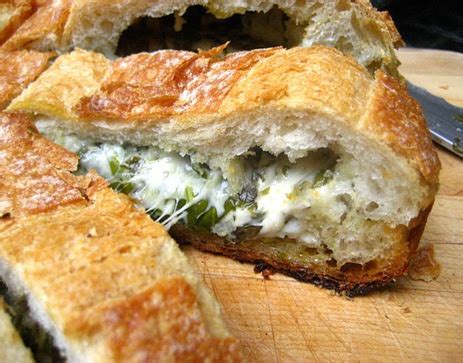 Stuffed Cheese Bread w/ Herbs