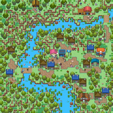 Die Siegermap des letzten Mapping-Wettbewerbs | Cool pixel art, Pixel art games, Pokemon project