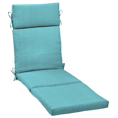 Mainstays Outdoor Chaise Lounge Cushion Blue-green 42.5 x 21, Solid ...