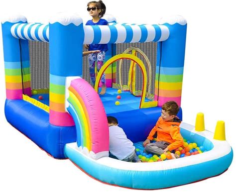 Toddler Rainbow Bounce House – Mom's Party Rental