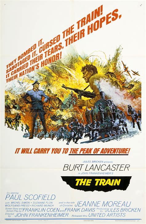 The Train.......1964 | Movie posters, Train posters, United artists