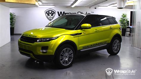 Range Rover Evoque - Lime Green wrap | WrapStyle