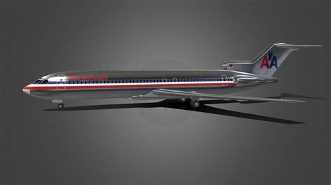 Boeing 727-200 American Airlines - Buy Royalty Free 3D model by ...