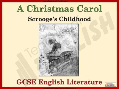 A Christmas Carol - Scrooge's Childhood teaching resources lessons