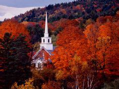 Autumn Colors and First Baptist Church of South Londonderry, Vermont ...