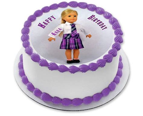 American Girl (Nr2) - Edible Cake Topper, Cupcake Toppers, Strips – Edible Prints On Cake (EPoC)