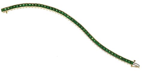 Gem Green Tsavorite Garnet Gold Bracelet at 1stDibs | tsavorite ...