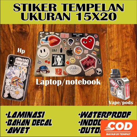 Jual MINI Sticker Tumblr Fashion CUTE Sticker Tempelan Botol Laptop ...