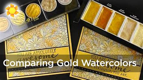 Comparing Gold Watercolors - YouTube