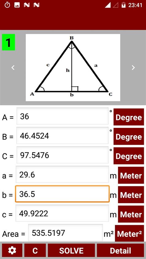 Trigonometry Solving Triangles Calculator