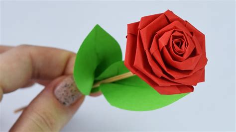 How to make: PAPER ROSE / DIY - YouTube