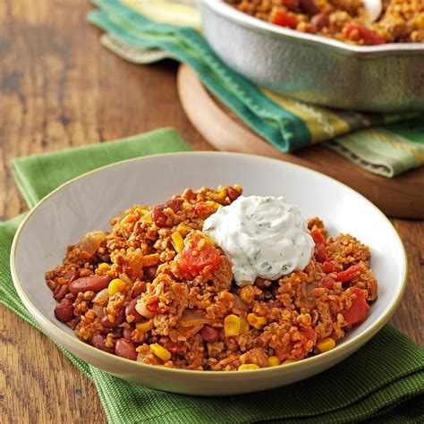 Southwest Turkey Bulgur Dinner Recipe | Taste of Home