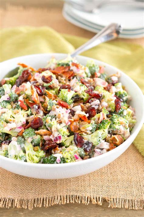 Best Broccoli Salad Recipe | Easy Potluck Salad | Delicious Meets Healthy