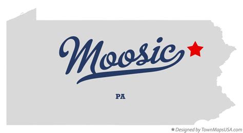 Map of Moosic, PA, Pennsylvania