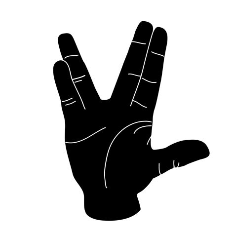 "Live long and prosper" Vulcan salute. Mr Spock | Tatuaggi, Disegni