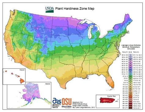 USDA Hardiness Zone Map — Tennessee Naturescapes