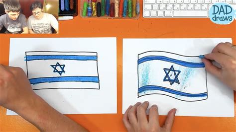 How to draw Flag of Israel - YouTube