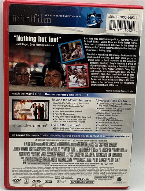 RUSH HOUR 2 DVD Chris Tucker & Jackie Chan infini film Go Beyond The Movie 794043540424 | eBay