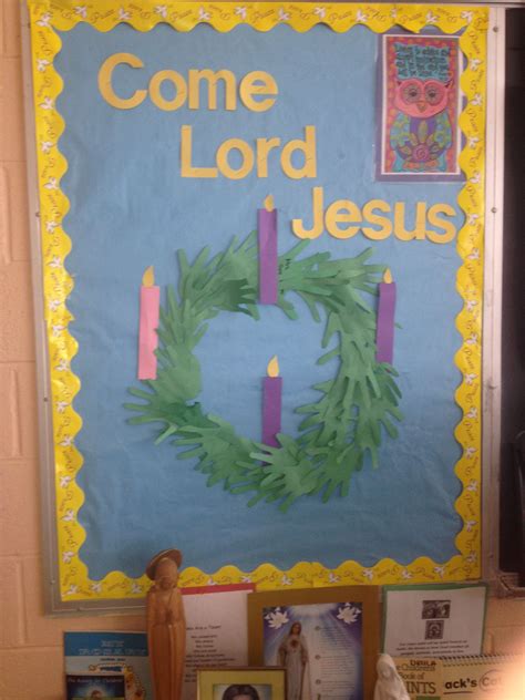 Christmas religious bulletin board in my classroom Religious Bulletin Boards, Christian Bulletin ...