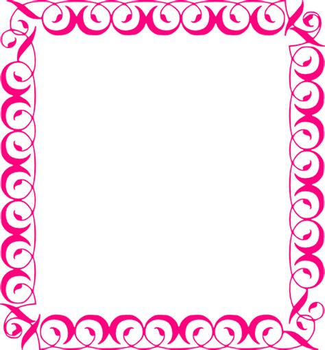 Stylish,pink,border Clip Art at Clker.com - vector clip art online, royalty free & public domain