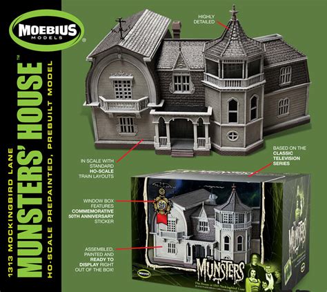 Munsters 1313 Mockingbird Lane House Injected Plastic Model Lighting Kit Munsters 1313 ...